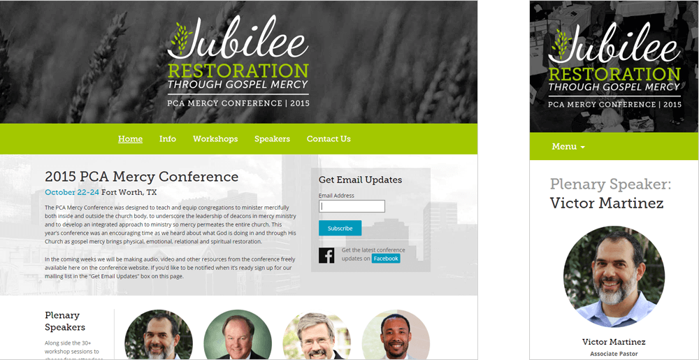PCA Mercy Conference 2015 Website